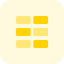 Horizontal block grid in tiles template layout icon