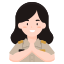 woman-officers-teacher-greeting-sawasdee-Thailand-welcome-gesture icon