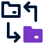 folder transfer icon