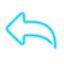 Flecha responder icon