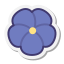 Flor violeta icon