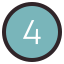 Circled 4 icon
