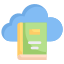 Book on cloud icon