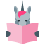 Leggere unicorno icon