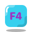 Клавиша F4 icon