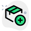 Add parcel item from logistic website portal icon