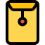 Office sealed envelope icon