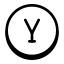 Circled Y icon