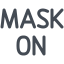 Maske auf icon