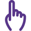 Pointing an index finger gesture sign, allegation political campaign icon