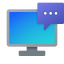 Chat di computer icon