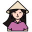 woman-tradition-dress-ao dai-Vietnamese-national-costume icon