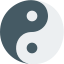 Yin Yang a concept of dualism in ancient Chinese philosophy icon