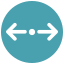 Divide Horizontal Direction icon