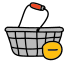 Panier d&#39;achat Supprimer icon