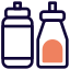 Mix sauces for mustard and other in a bottle icon