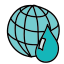 Waterdrop Globe Common icon