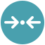 Minimise Horizontal Direction icon