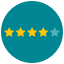 Four Stars of Five Stars icon