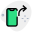 Message forward sign from smartphone instant messenger icon