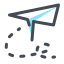 Aereo di carta icon