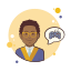 Man in Jacket Game Controller icon