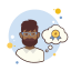 Man With Beard Medal icon