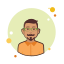 Hombre en Orange Short icon