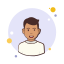 Man in White Shirt icon