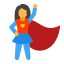 Super héros femelle icon