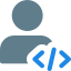 Programming language software with admin access control icon