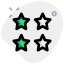 Four star rating for excellent performance in a specific role icon