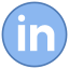 LinkedIn rodeado de círculo icon