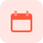 Business meeting planner and timetable organized on calendar icon