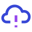 Cloud exclamation icon