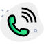 Telephone ringing layout isolated on white background icon