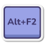 alt-plus-f2-key icon