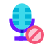 Blocca microfono icon