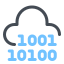 Cloud-Binärcode icon