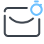 Mail per timer icon