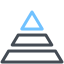 Pyramide d&#39;information icon