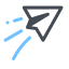 Aereo di carta icon