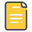 노란색 파일 icon