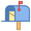 Boîte aux lettres avec lettre icon