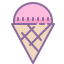 Sorvete Cone rosa icon