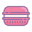 Розовый макарон icon