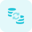 File syncing across multiple backup server devices icon