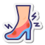 Uncomfortable shoes icon