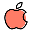 Apple inc logotype of an american multinational technology company icon