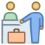 Banco del check-in icon